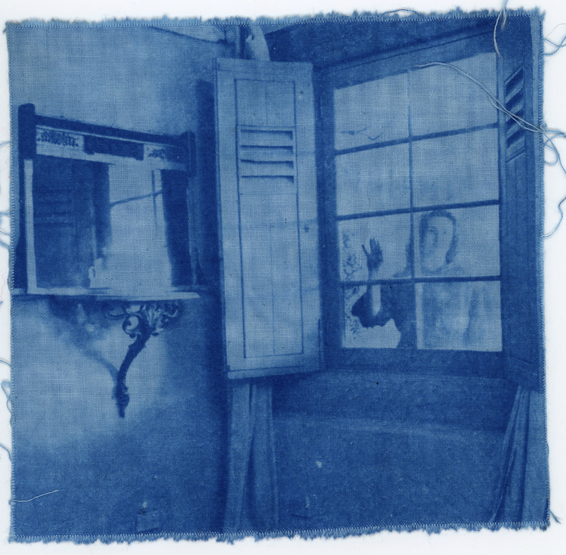 Let Me In. 2021, Cyanotype on Cotton,  15x15cm.  $150